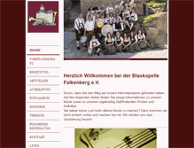 Tablet Screenshot of blaskapelle-falkenberg.de